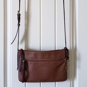 Fossil brown crossbody bag